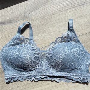 Bali Lace Bralette in Soft Blue